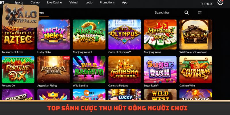 Top sảnh cược thu hút đông người chơi